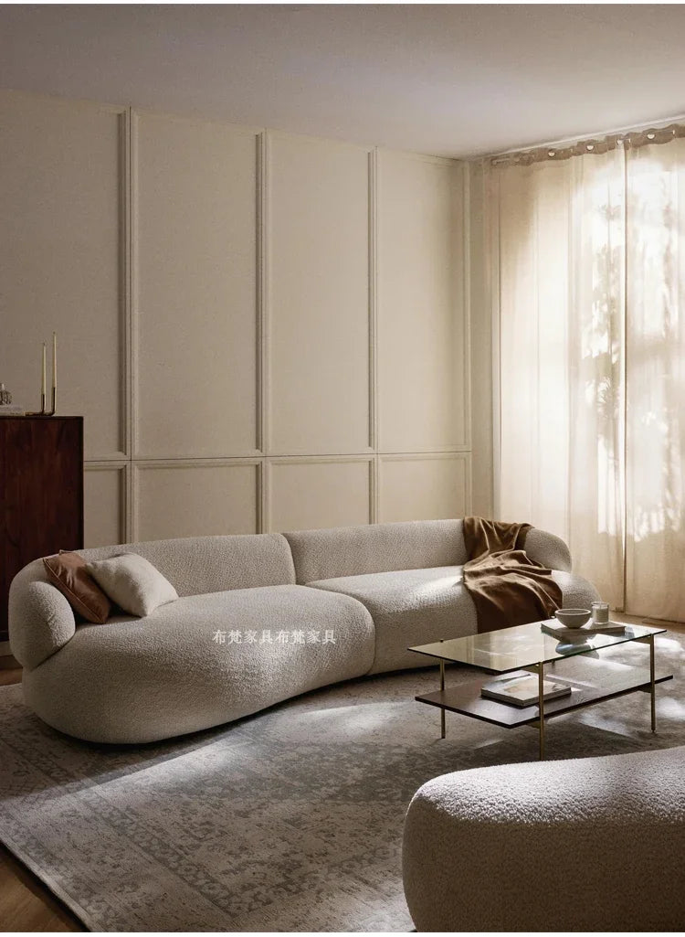 Designer Lounge Living Room Sofas Children Luxury Modern Nordic Sofas Canape Outdoor Curved Wood Divano Lounge Suite Furniture