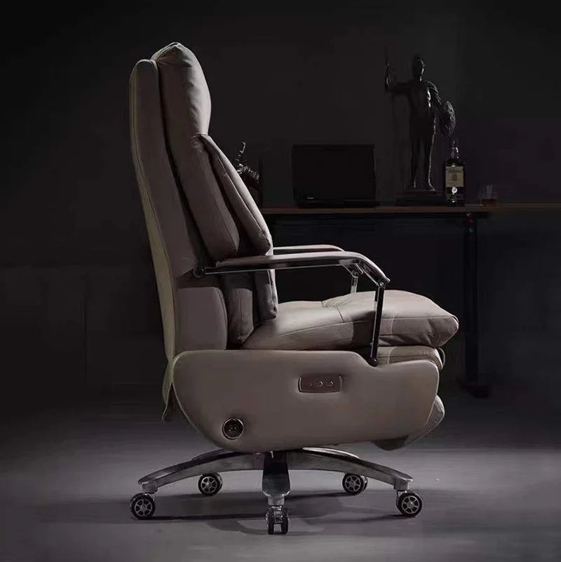 Electric massage boss chair, computer chair, comfortable sitting, office chair, backrest, reclining sofa chair
