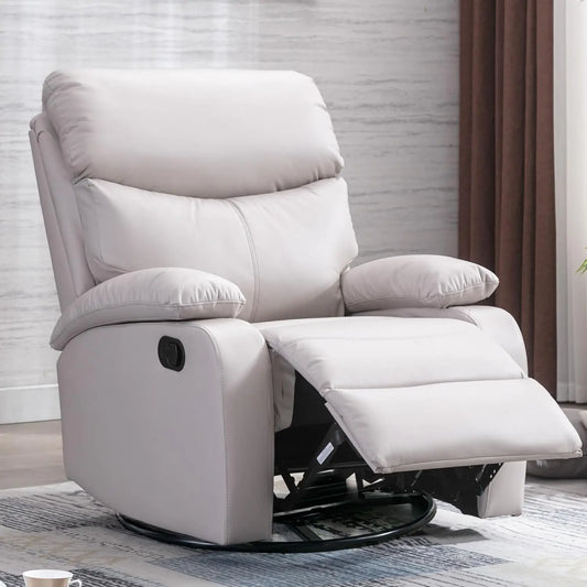 Swivel Rocker Recliner Chair for Adults, Rocking Small Recliner Chairs for Small Spaces, Glider Chairs Recliner Lazyboy Single S
