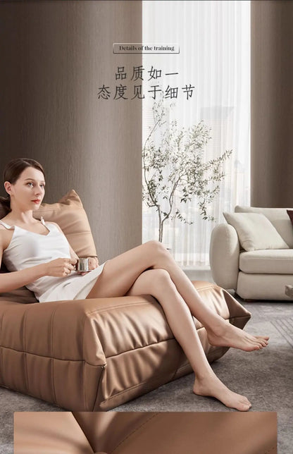 Caterpillar Lazy Sofa Recumbable Sleeping Single Sofa Balcony Leisure Home Chair Bedroom Living Room Small Sofa