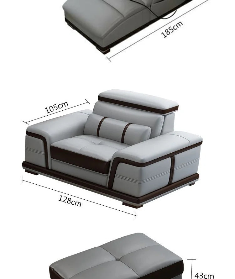 Multifunction Apartment Sofas Recliner Luxury Massage Comfortable Sofas Leather Electric Canape Salon De Luxe Home Furniture