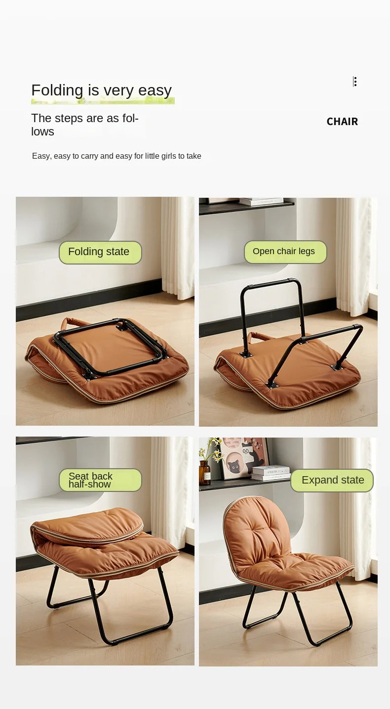 Fashionable, luxurious and comfortable sofa that can be folded and is portable. Single-person living room chair. Outdoor fishing