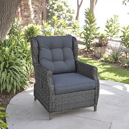 Comfortable and Durable Outdoor Furniture Portable Wicker Chairs for Garden Backyard Hotels Parks Villas