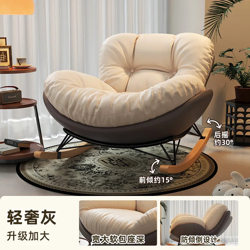 Unique Arm Chairs Rocking Lounge Salon Bedroom Lazy Relax Modern Reading Living Room Chairs Lounge Fauteuil Trendy Furniture