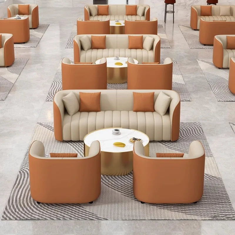 Fashion Simple Internet Celebrity Negotiation Reception Sofa Hotel Business Court Rest Sales Office Sofa Combination