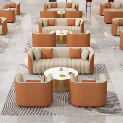 Fashion Simple Internet Celebrity Negotiation Reception Sofa Hotel Business Court Rest Sales Office Sofa Combination