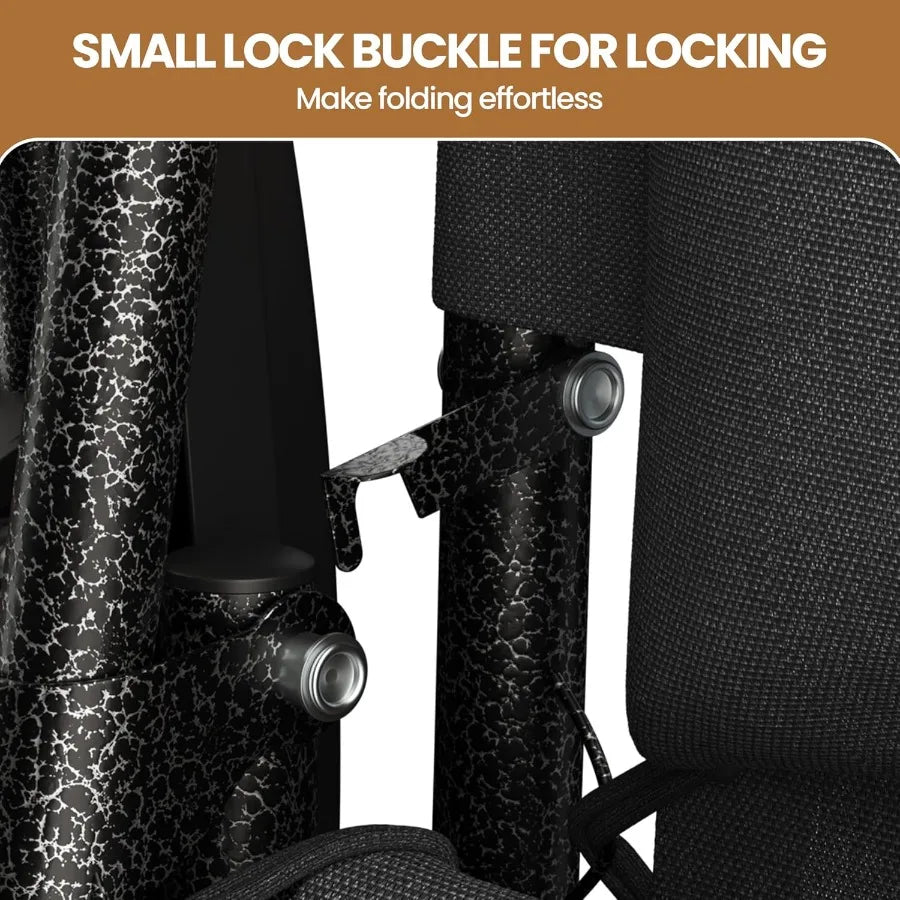 Zero Gravity Recliners Outdoor Adjustable Folding Reclining Lounge Chairs with Pillows Cup Holder Trays and Carry Strap for Pat