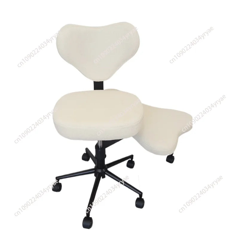 Cross Leg Chair - Meditation Chair with Wheels, ADHD Chair, Height Adjustable Seat, Adjustable Footstool