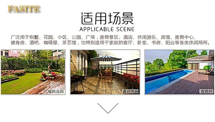 Rattan Sofa Nordic Villa Area Courtyard Outdoor Sofa Furniture Model Room Outdoor Soft Decoration Bed Recliner Waterproof