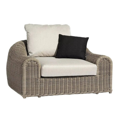 Outdoor rattan sofa waterproof sunscreen patio balcony garden rattan chair outdoor open-air leisure rattan sofa