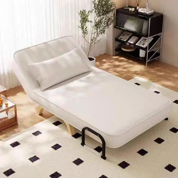 Dual-use, living room, small apartment, single, double, multi-person, solid wood legs, sofa, lazy, foldable, multi-functional