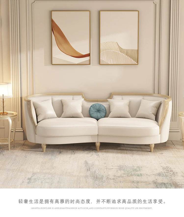 Designer American Luxury Sofa Sectional 2 Seater Modern Loveseat Sofa 3 Piece Divano Soggiorno Living Room Sectional Furniture