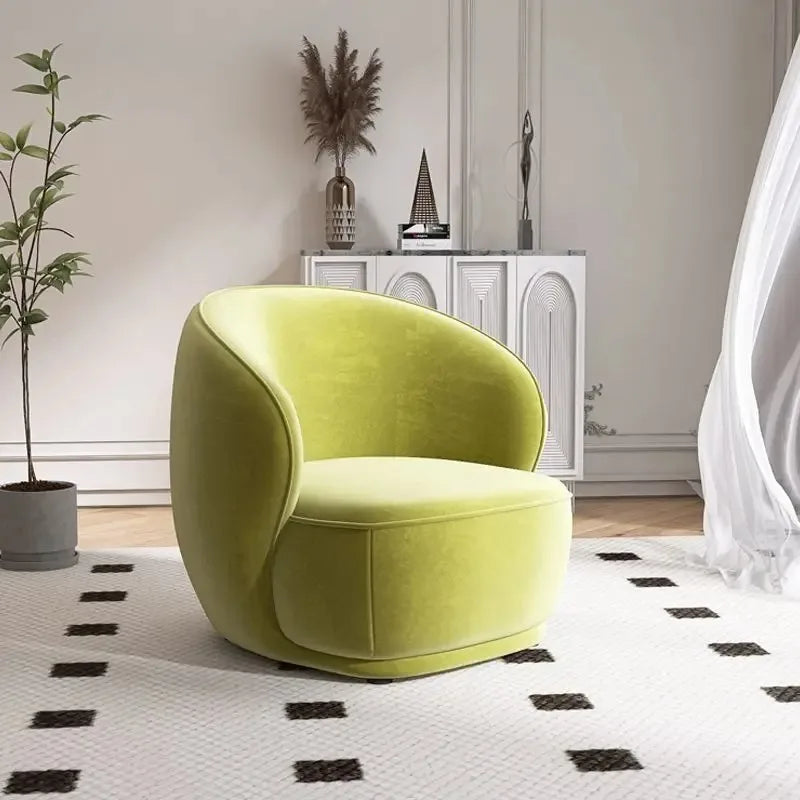 Nordic Chaise Lounge Modern Simple Single Sofa Living Room Small Apartment Beauty Salon Rest Reception Negotiation Leisure Chair