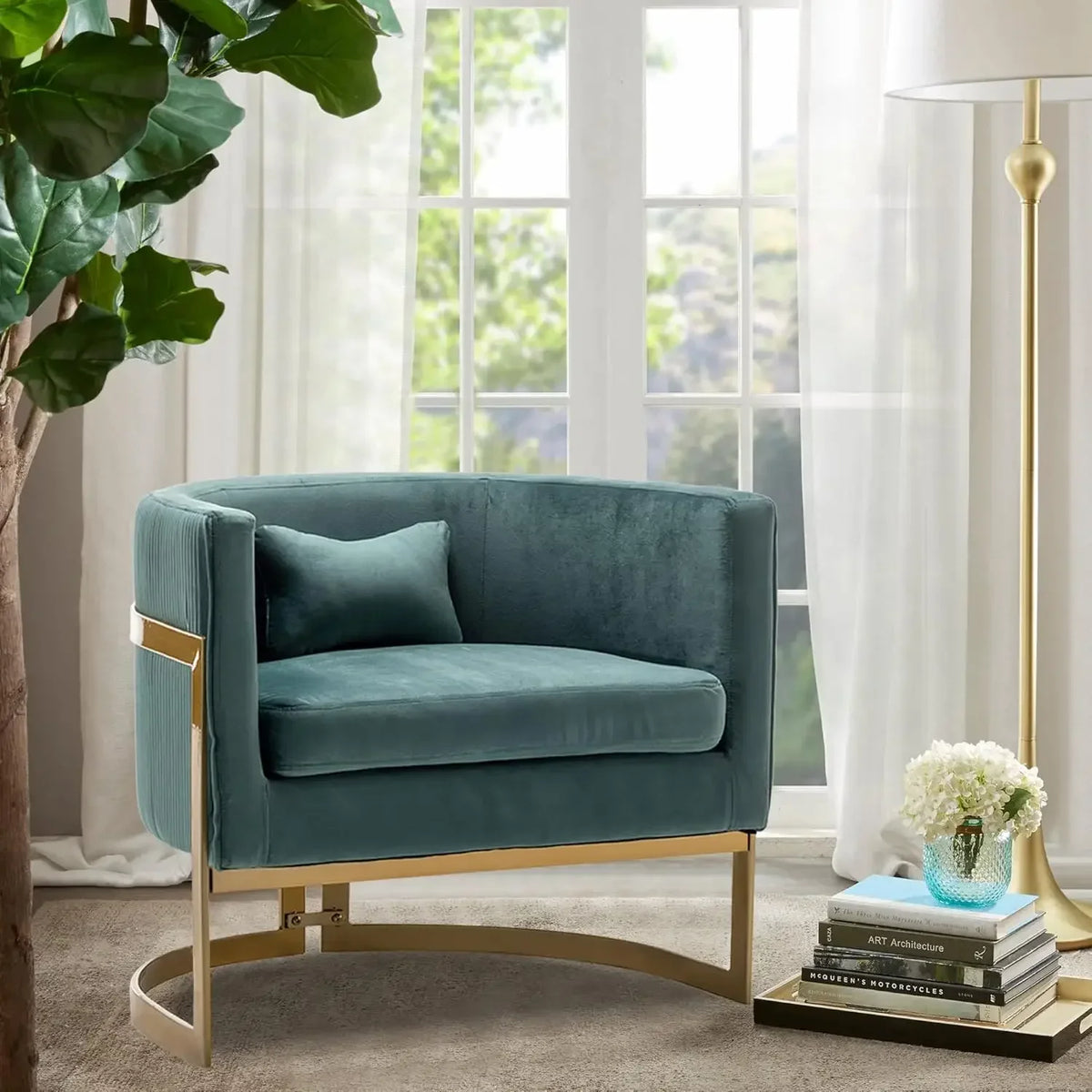 [Discounted Price, Hot Sale!]Velvet Accent Chair, Modern Upholstered Arm Chair for Living Room Bedroom Sofa Side Chair Velvet Ba