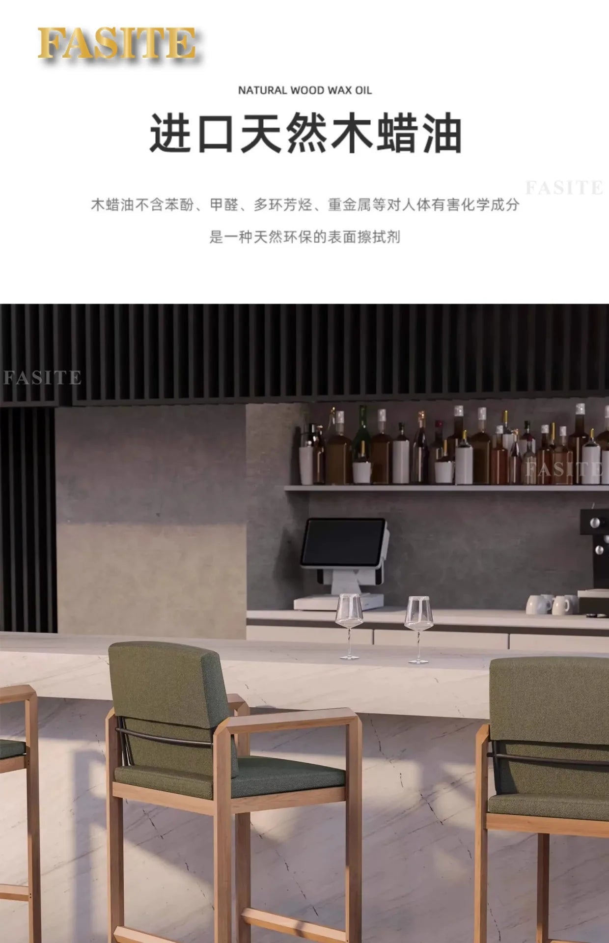 Outdoor solid wood sofa villa terrace rattan chair leisure combination furniture