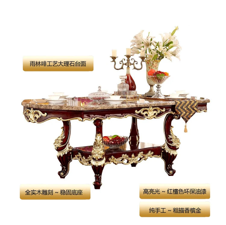 Flowers Decoration Dining Tables Square Design Gold Nordic Kitchen Dining Tables Modern Luxury Tavoli Da Pranzo Home Furniture