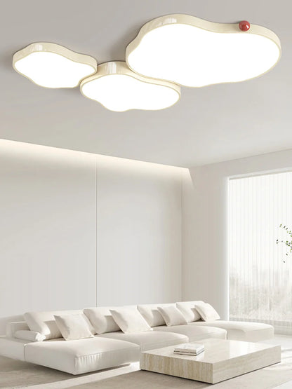 Modern cloud ceiling lamp with remote control, suitable for living rooms，bedrooms, LED lighting fixture, home decoration