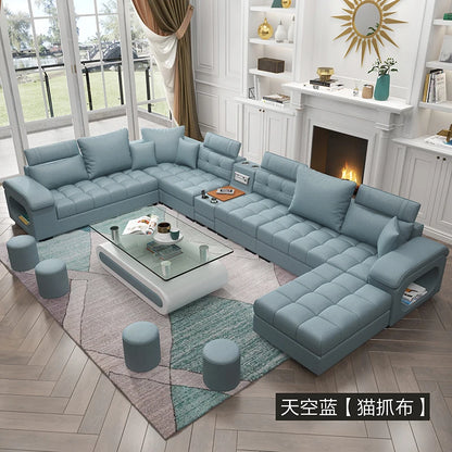 Luxury Minimalist Sofa Multifonction Sectional Storage Massage Sofa Modern Living Room Muebles Para El Hogar Home Furniture