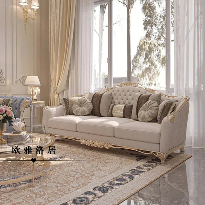 Europe Designer Sofa Chair Unique Wood Modern Recliner Living Room Sofas Love Seat White Cushion Sofas Para El Hogar Furniture