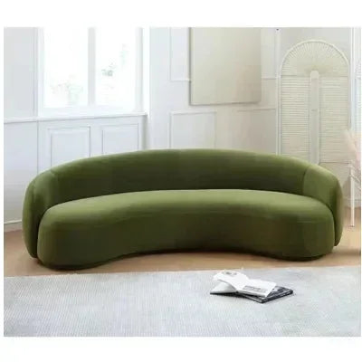 Vintage Comfortable Sofas Halloween Green Designer Elegant Unusual Sofa Mid Century Curved Sofa Inflavel Living Room Furniture