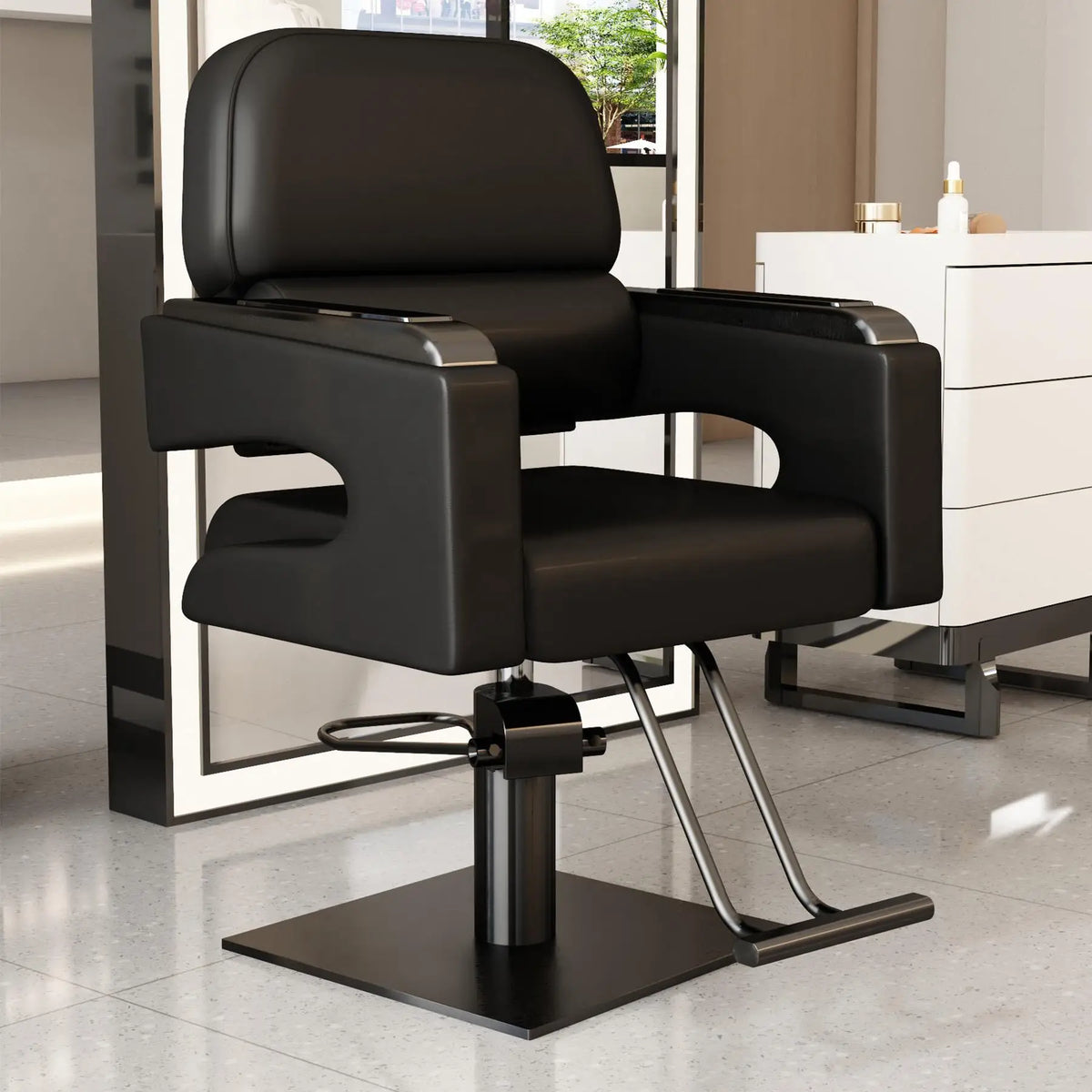 Creative Luxury Barber Chairs Modern Simple Style Minimalist Salon Chairs Space Saving Italian Friseurstuhl Salon Furniture