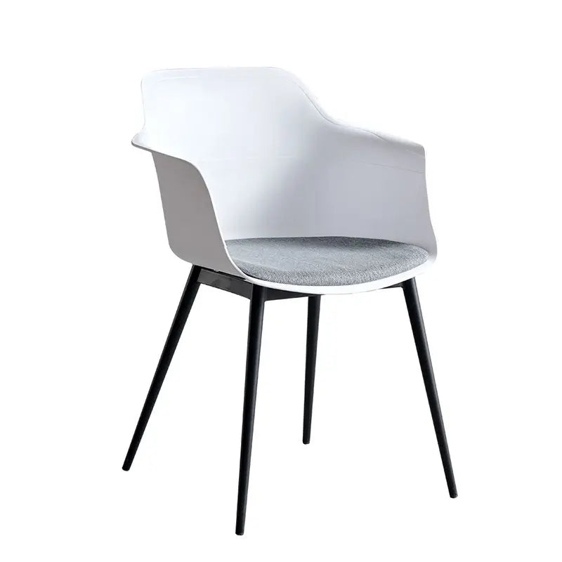Modern Simple Living Room Chair Plastic Cushion Chair Home Restaurant Armchair Nordic Leisure Chairs Backrest Desk Chairs