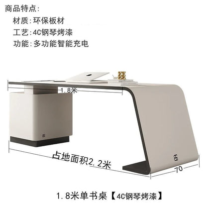 Table Bureau Blanc Mesas Gaming Tables Rotating Bookcase Office Furniture Offices Wood Desk Organizer Laptop Stand Room Desks