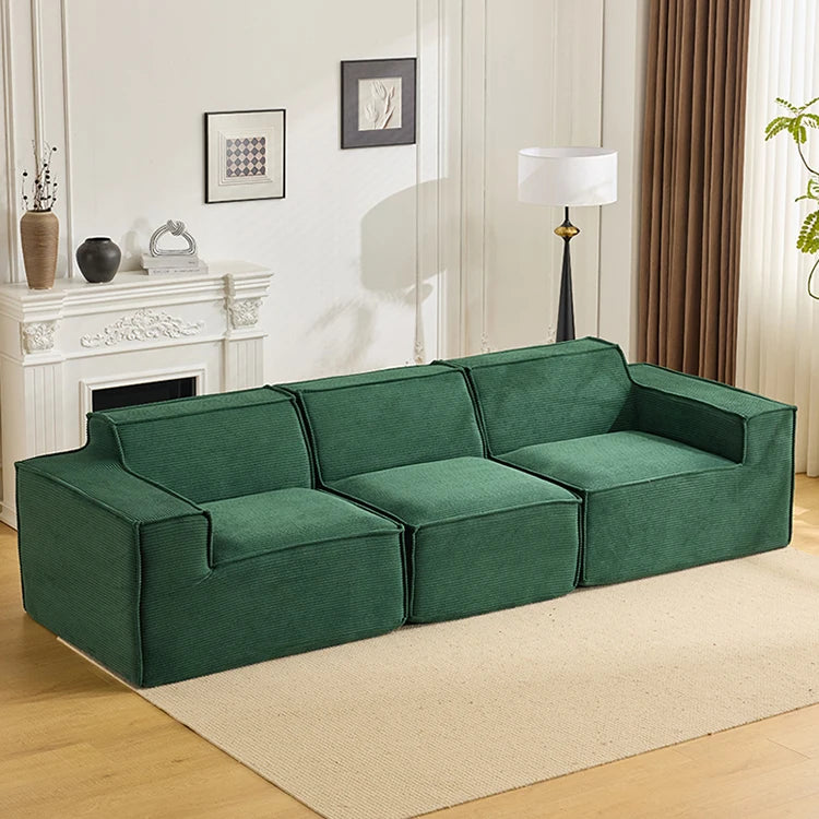 Vacuum compression sofa tofu block combination modern simple living room small apartment retro cross-border fabric furniture
