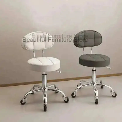 Big work stool hair cutting chair rotating lifting round stool pulley hair salon special beauty stool
