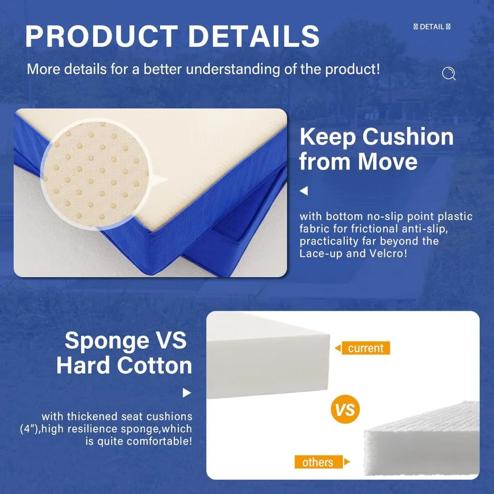 Wicker 3-Piece Patio Furniture Set with Conversation Chairs and Glass Side Table for Outdoor Balcony Use