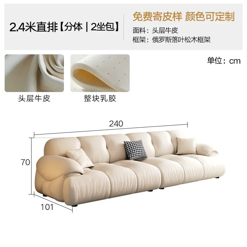 Long Modern Living Room Sofas Interior Fashion Luxury Design European Living Room Sofas Comfortable Sillon Cama Trendy Furniture