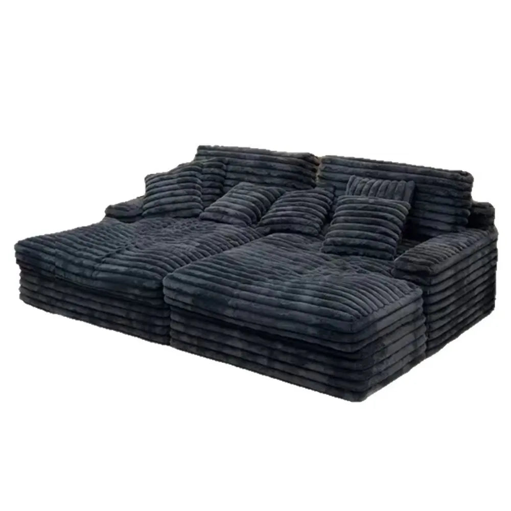 Luxury Compressed Memory Foam Sofa Set Chenier Fabric Sofa Apartment Hotel Villa Vacuum Packaging Convenient Life