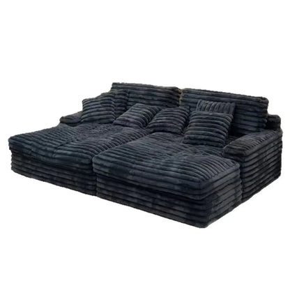 Luxury Compressed Memory Foam Sofa Set Chenier Fabric Sofa Apartment Hotel Villa Vacuum Packaging Convenient Life
