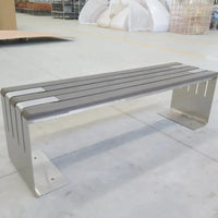 Banc d'extérieur une pièce confortable, norme européenne américaine, haute qualité, Design ergonomique, pour parc public, Long banc de jardin, Patio
