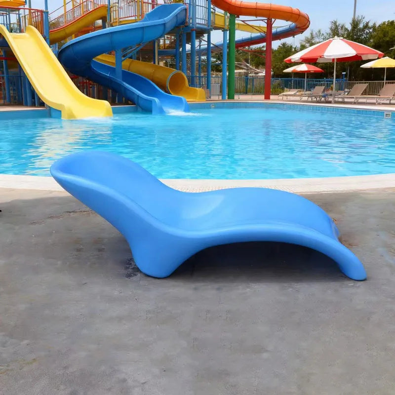 Beach Chair Hotel Pool Lounge Public Lounge Chair Hot Spring Pool Villa Sun