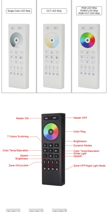 Smart LED Dimmer Tuya Wifi Zigbee DIM CCT RGB RGBW RGBCCT PWM LED Controller Support Alexa Google Home Voice Control