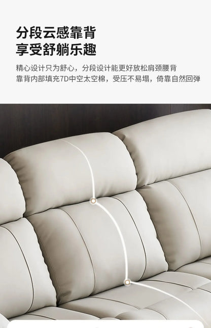 Designer Luxury Modern Sofa Genuine Leather Electric Italian Recliner Sofa Lounge Loveseat Divani Da Soggiorno Home Furniture