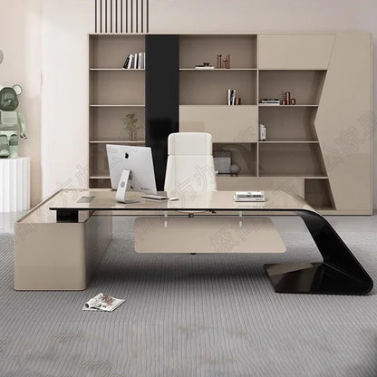 Luxury European Office Desk Wooden Study Computer Gaming Standing Office Desk Bedroom Conference Design Ufficio Home Furniture