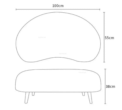 Curved Living Room Sofas Designer Beauty Salon Sofa Clothing Store Rest Area Reception Sofa Cream Style Living Room Furniture GL