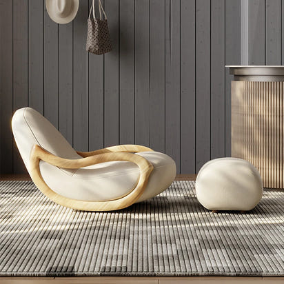 Relaxing Lounges Accent Chair Lazy Household Rocking Living Room Sofa Relax Armchairs Break Celebrity Creamy Balcony Furniture