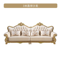 Furniture for small-sized apartments Style, Solid Wood Carved Floral Design, Spacious Deep Seating for Living Room