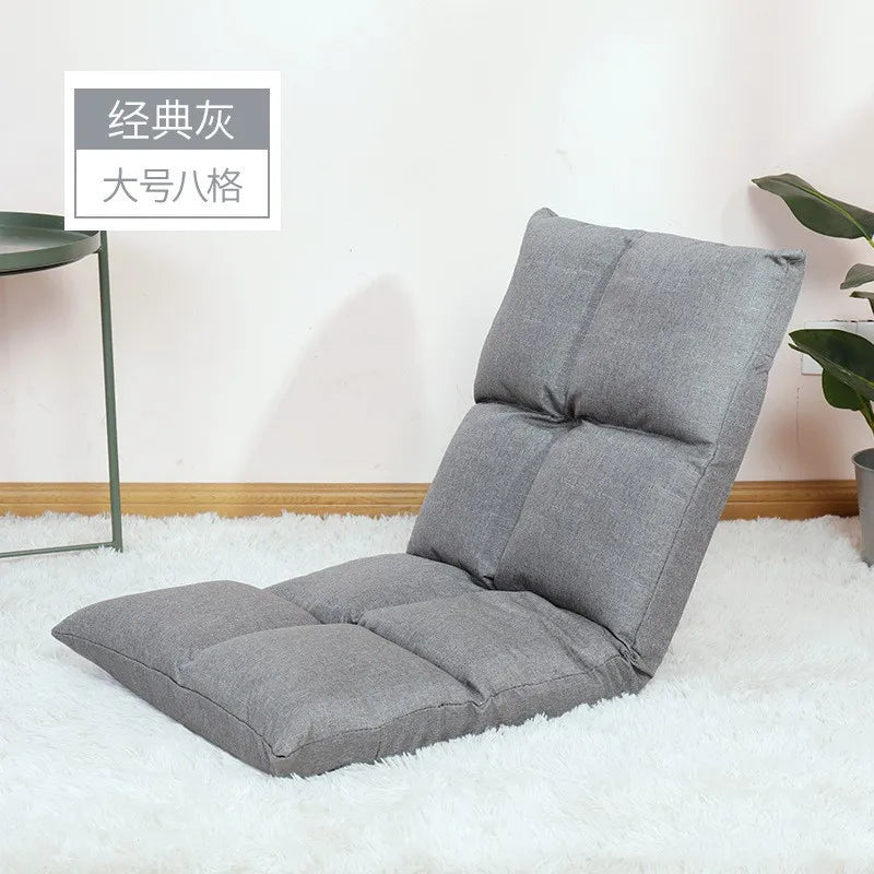 Hot Sale Adjustable Lazy Lounger Sofa Tatami Foldable Lounge Chair Floor Balcony Bay Window Leisure Long Sofa Bed Back Chair