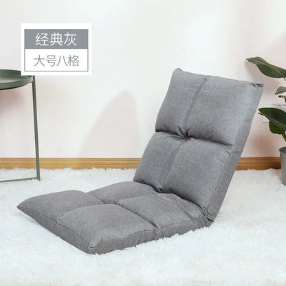 Hot Sale Adjustable Lazy Lounger Sofa Tatami Foldable Lounge Chair Floor Balcony Bay Window Leisure Long Sofa Bed Back Chair