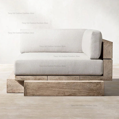 Japanese Style Waterproof and Sunscreen Garden Sofas Simplicity  Designer Modern Garden Sofas Art Outdoor Furniture Divano HBOS