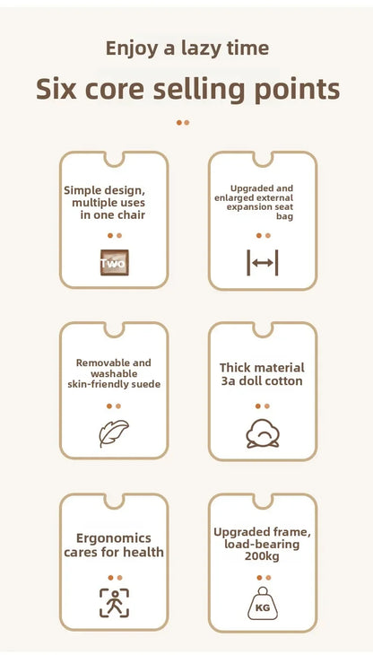 Firm Sofa Chair Living Room Balcony Rocking Chair Single Recliner Happy Chair Light Luxury Penguin Chair Leisure Chair