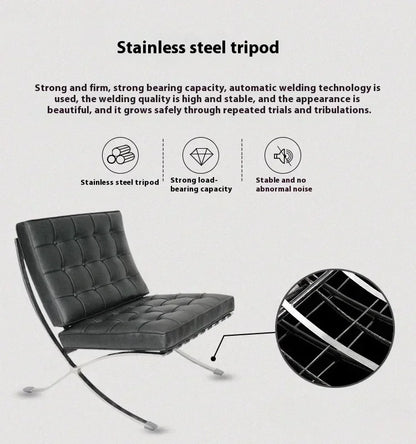 Barcelona Chair Nordic Single Sofa Italian Designer Seat Personality Lounge Chair Lounge Chair Retro Chairs designer