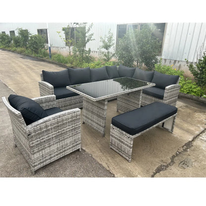 Wicker Rattan Outdoor Garden Furniture Sofa Garden Patio Furniture Set Rattan Furniture