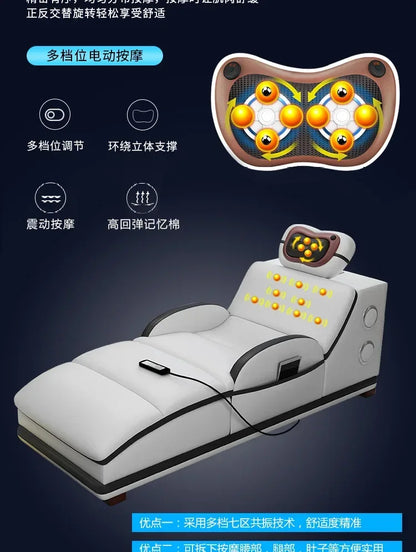 Popular and durable massage seat, cowhide multifunctional living room furniture, leather art storage, sofa combination