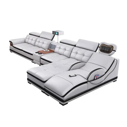 Modern Minimalist Sofa Electric Massage Chiar Floor Multifunctional Corner Sofa Lounges Relaxing Living Room Couch Furniture