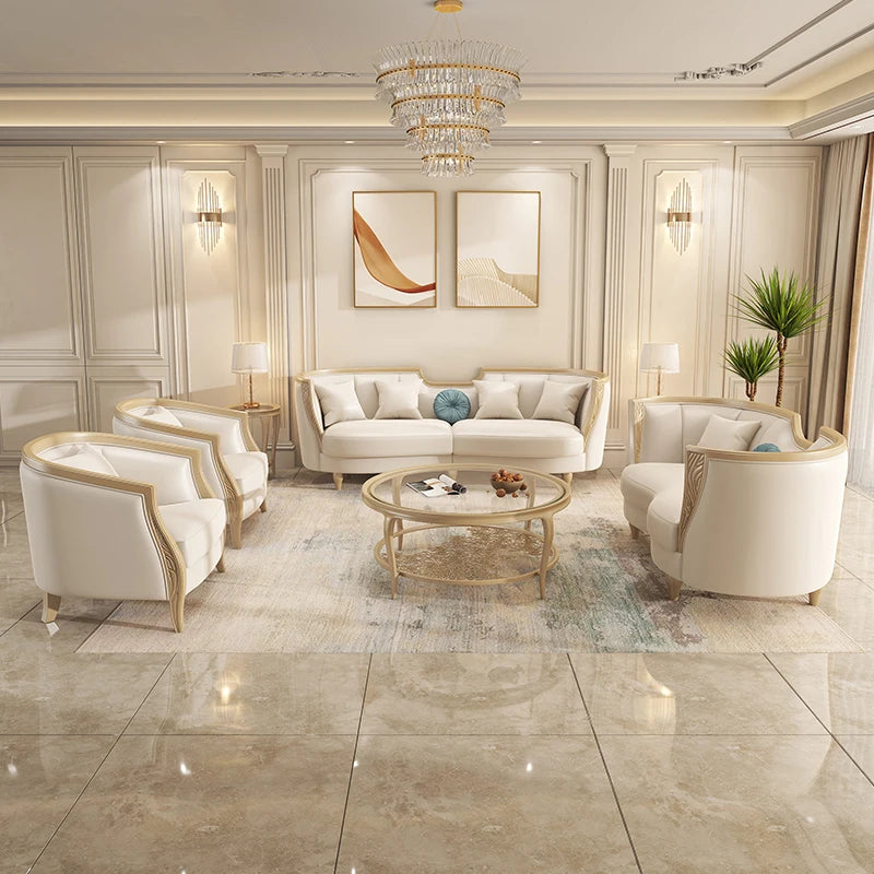 Designer American Luxury Sofa Sectional 2 Seater Modern Loveseat Sofa 3 Piece Divano Soggiorno Living Room Sectional Furniture
